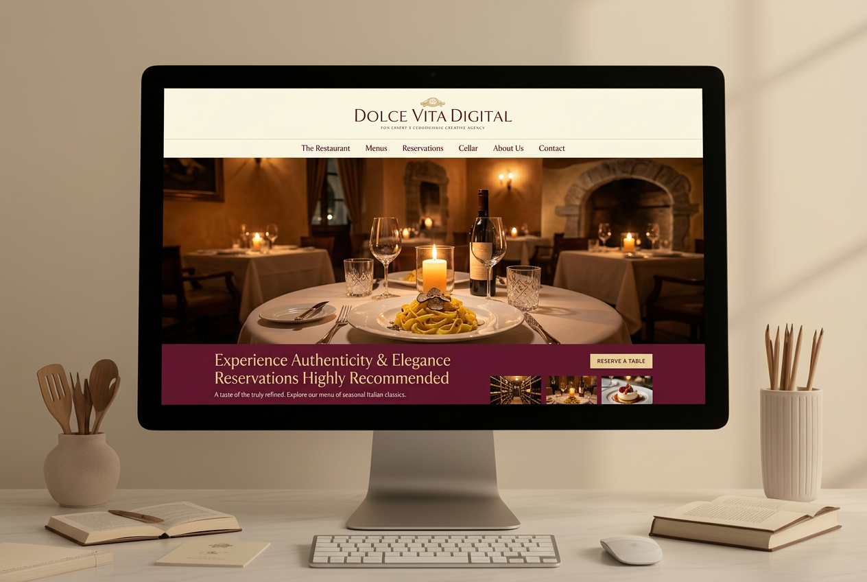 Dolce Vita Digital Italian restaurant website design
